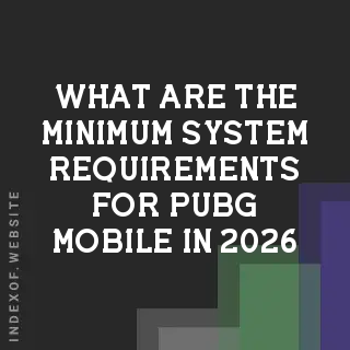 What are the minimum system requirements for PUBG Mobile in 2026? Banners